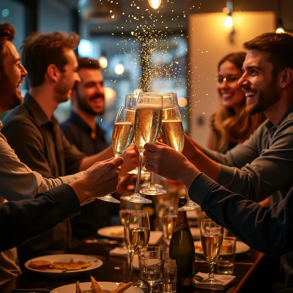 Celebración de una ronda de inversión exitosa